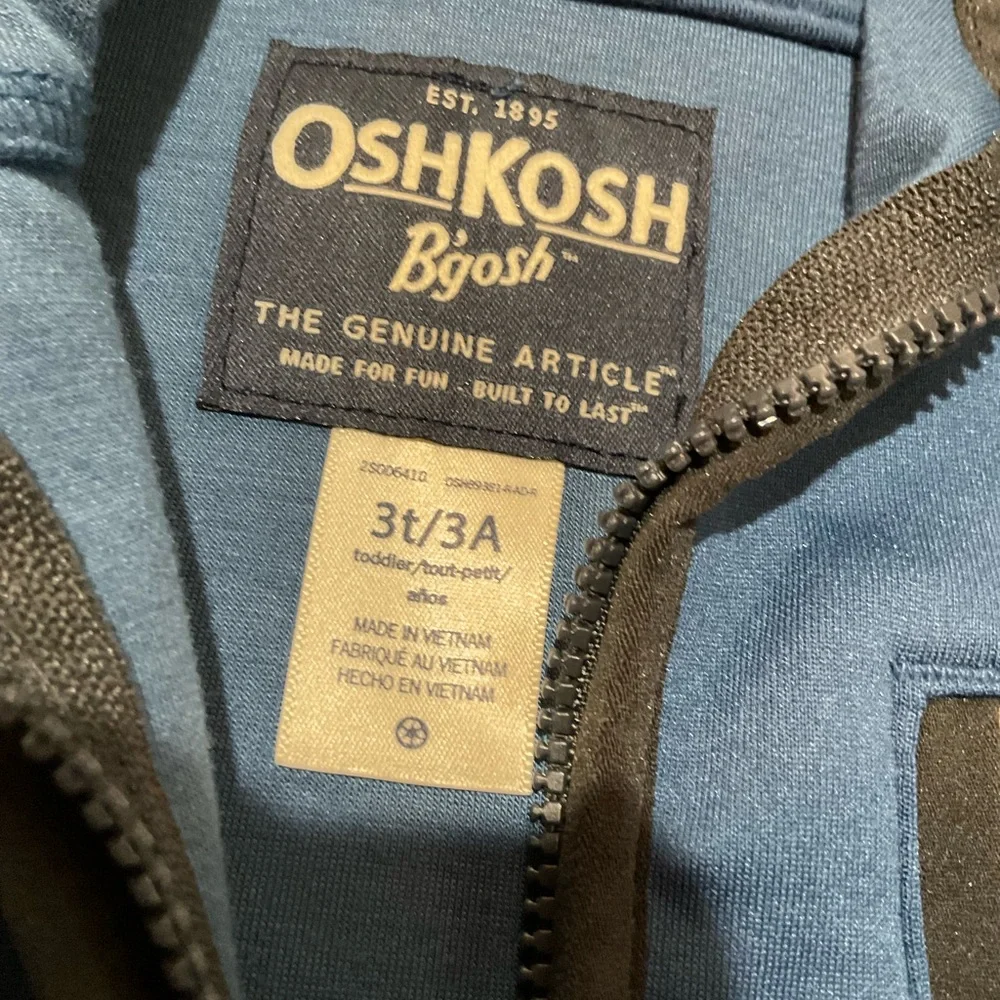 OshKosh B'gosh Blue Zip-Up Sweatshirt Hoodie